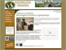 Tablet Screenshot of kensingtonpreserve.com